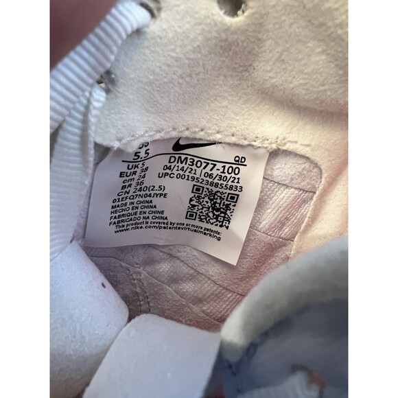 Nike White and Neon Red Athletic Shoes - Picture 6 of 16